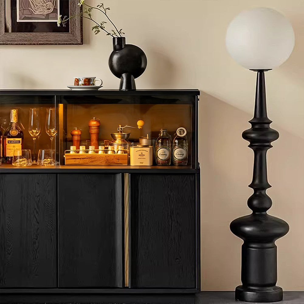 アンティーク調大容量収納キャビネット｜マグネット式開閉・高品質金属蝶番