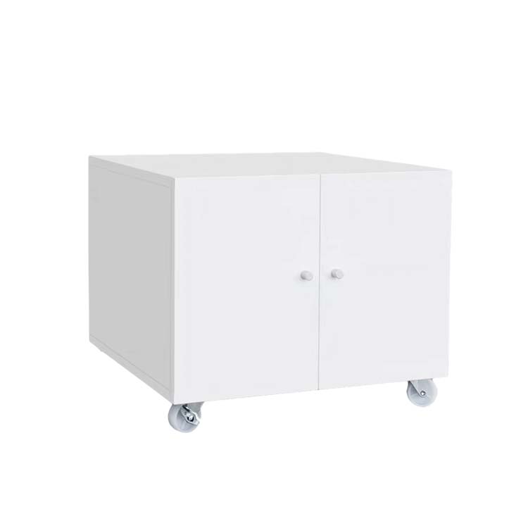 オフィスキャビネット　オフィス収納　デスク下ワゴン　オフィス機器置台　可動棚板　キャスター付き　ストッパー付き　マグネットキャッチ