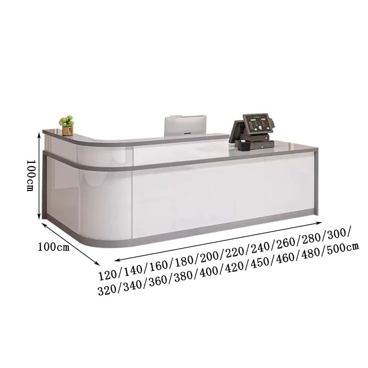 ハイカウンター　受付　受付カウンター　レジカウンター　応接用　機能的　収納　キャビネット　引き出し　鏡面仕上げ　エコ板材　ＬＥＤライト　丸み　仕切り板　上質　高級感　カスタマイズ可能　JDT-K080  