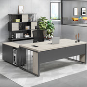 エグゼクティブデスク　役員デスク　事務机　パソコンデスク　デスク　配線ボックス　PC収納　ダイヤル錠　パーティクルボード　落ち着き　穏やか　洗練された　カスタマイズ可能　LBZ-S026