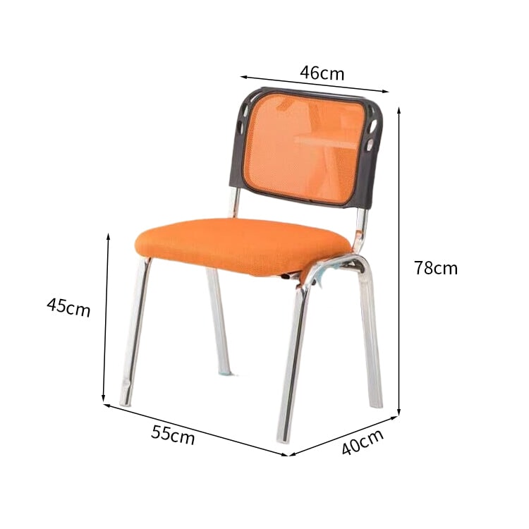 Ｓ形状　背もたれ　メッシュ　通気性　スチールフレーム　安定感　チェア　オフィスチェア　シンプル　ミニマル　快適　爽やか　ブラック　BGY-K-041