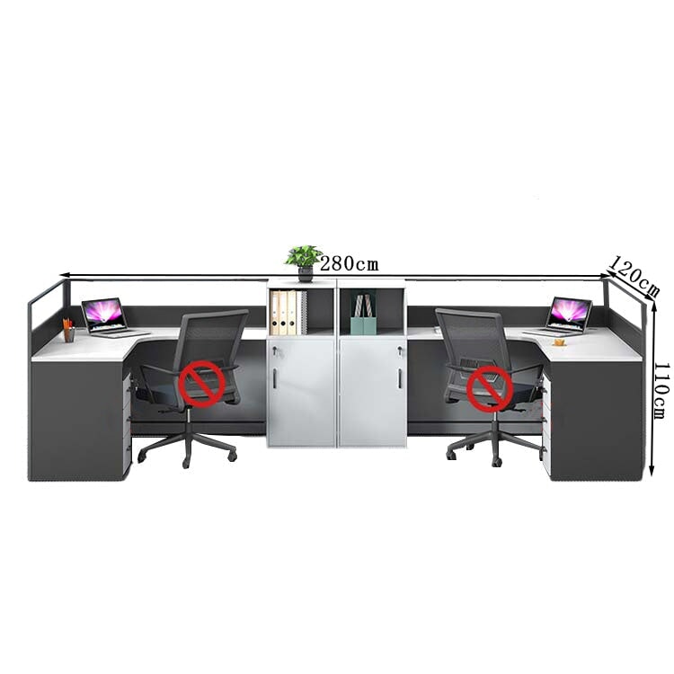 オフィスデスク　ワークデスク　事務用デスク　パソコンデスク　デスク　トップパネル　サイドキャビネット　大容量収納　ホワイト　カスタマイズ可能　BGZ-209 