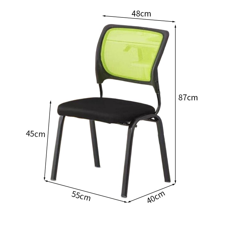 Ｓ形状　背もたれ　メッシュ　通気性　スチールフレーム　安定感　チェア　オフィスチェア　シンプル　ミニマル　快適　爽やか　ブラック　BGY-K-041