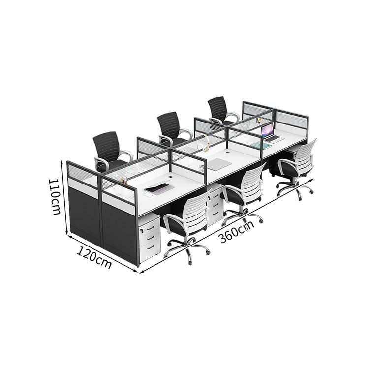 デスク　オフィスデスク　ワークデスク　キャビネット付き　シリンダー錠付き　木目調　配線穴付き　組み合わせ自由　シンプル　ホワイト　ウォールナット　BGZ-K-006     