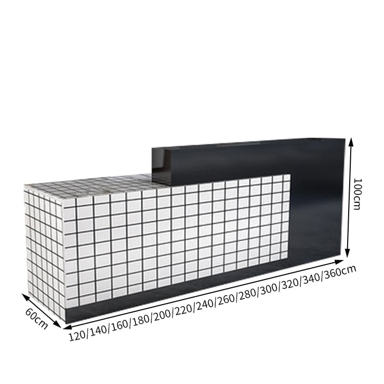 作業台　お洒落　鍵付き　荷物置き　レジカウンター　レジ台　引き出し付き　カウンター　レジ　業務用　飲食店　シンプル　マーブル　カスタマイズ可能　JDT-T034