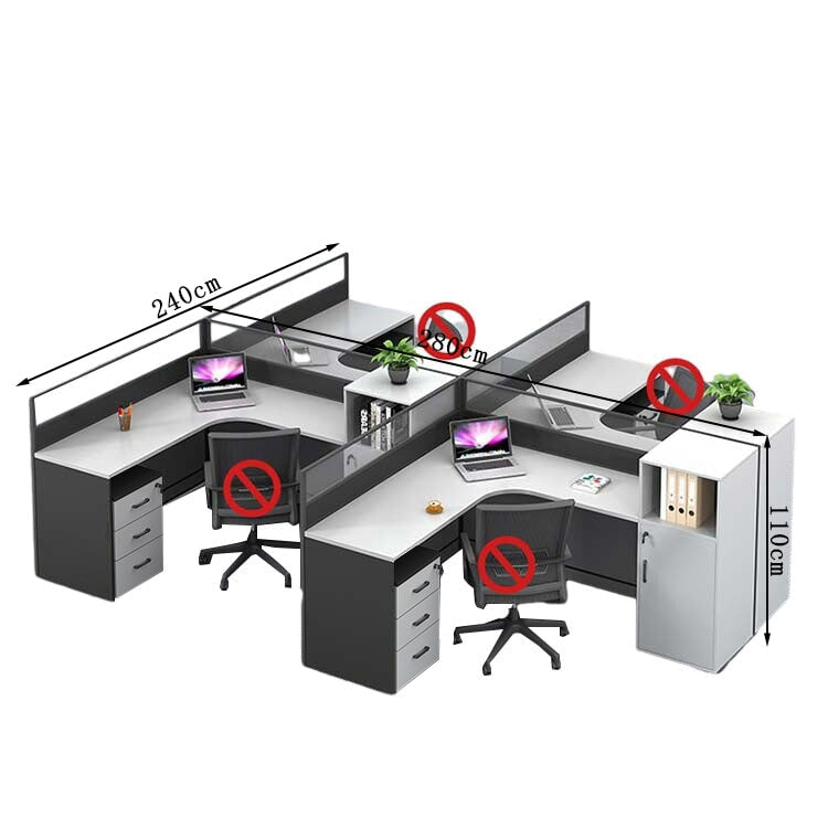 オフィスデスク　ワークデスク　事務用デスク　パソコンデスク　デスク　トップパネル　サイドキャビネット　大容量収納　ホワイト　カスタマイズ可能　BGZ-209 