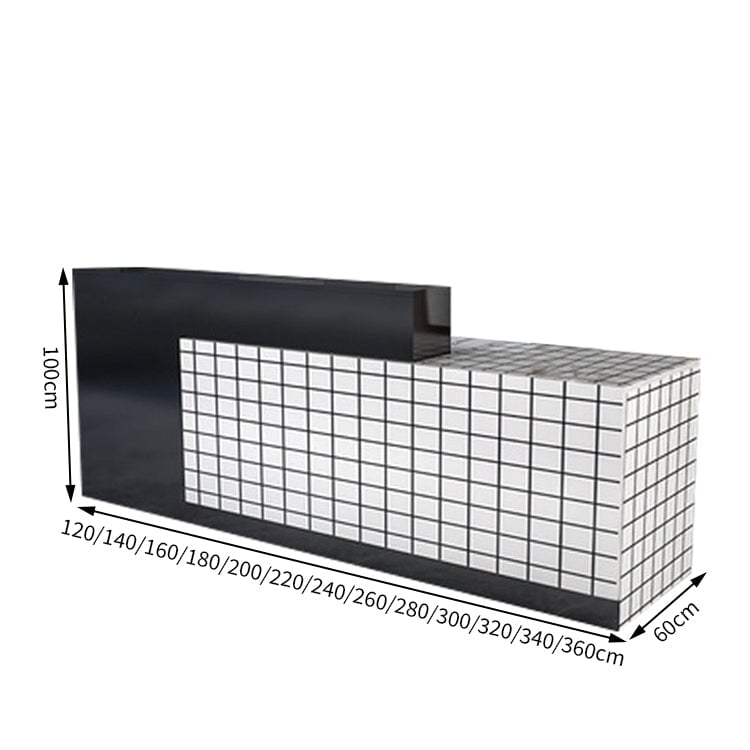 作業台　お洒落　鍵付き　荷物置き　レジカウンター　レジ台　引き出し付き　カウンター　レジ　業務用　飲食店　シンプル　マーブル　カスタマイズ可能　JDT-T034