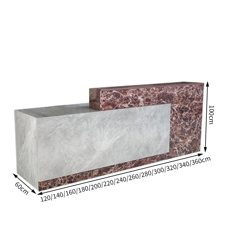 作業台　お洒落　鍵付き　荷物置き　レジカウンター　レジ台　引き出し付き　カウンター　レジ　業務用　飲食店　シンプル　マーブル　カスタマイズ可能　JDT-T034