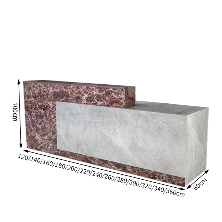 作業台　お洒落　鍵付き　荷物置き　レジカウンター　レジ台　引き出し付き　カウンター　レジ　業務用　飲食店　シンプル　マーブル　カスタマイズ可能　JDT-T034