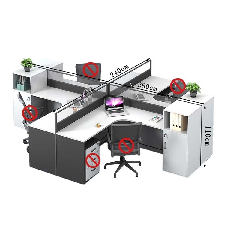 オフィスデスク　ワークデスク　事務用デスク　パソコンデスク　デスク　トップパネル　サイドキャビネット　大容量収納　ホワイト　カスタマイズ可能　BGZ-209 