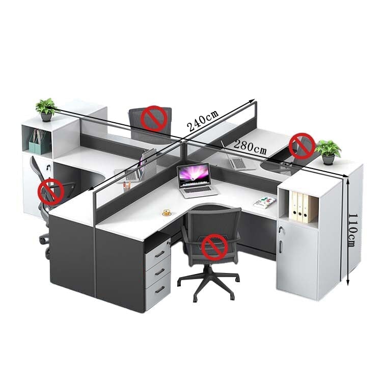 オフィスデスク　ワークデスク　事務用デスク　パソコンデスク　デスク　トップパネル　サイドキャビネット　大容量収納　ホワイト　カスタマイズ可能　BGZ-209 