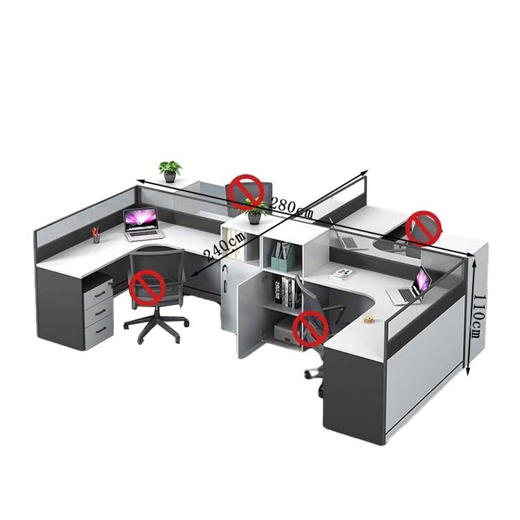 オフィスデスク　ワークデスク　事務用デスク　パソコンデスク　デスク　トップパネル　サイドキャビネット　大容量収納　ホワイト　カスタマイズ可能　BGZ-209 