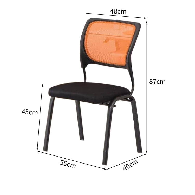 Ｓ形状　背もたれ　メッシュ　通気性　スチールフレーム　安定感　チェア　オフィスチェア　シンプル　ミニマル　快適　爽やか　ブラック　BGY-K-041
