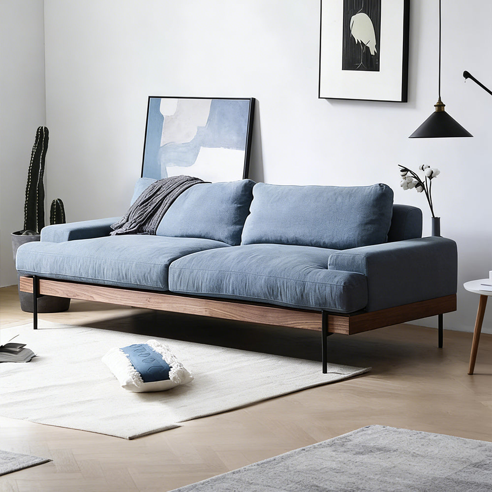 布製ハイブックソファ｜高反発スポンジ・天然木フレーム｜快適リラックス仕様