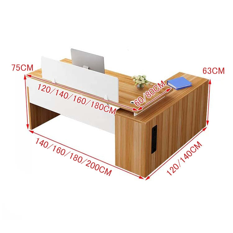 オフィスデスク　事務用デスク　ワークデスク　パソコンデスク　デスク　サイドキャビネット　幕板付き　鍵付き引き出し　PC収納　カスタマイズ可能　BGZ-160 