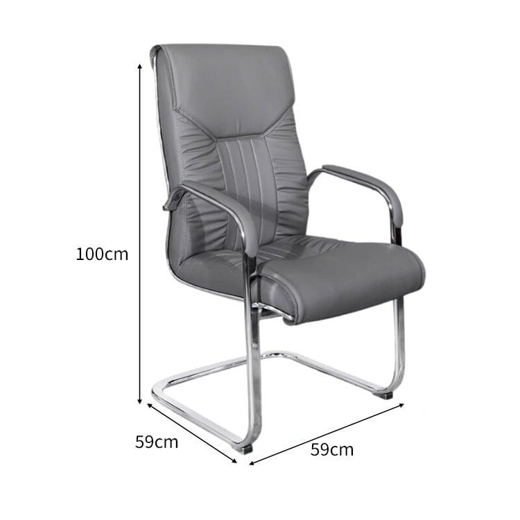 ラテックス　クッション　柔らか　人間工学　ＰＵレザー　スチールフレーム　ループ脚　チェア　オフィスチェア　シンプル　快適　BGY-C011　 