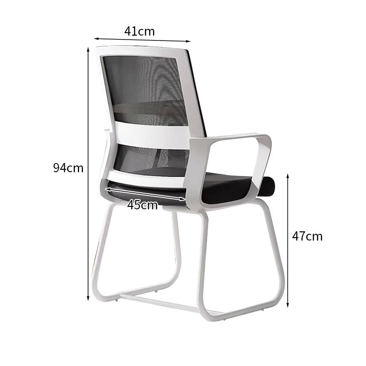 人間工学　フィット感　ループ脚　安定性　耐荷重　高密度ウレタン　柔らか　オフィスチュエア　チェア　椅子　シンプル　ミニマル　ホワイト　ブラック　BGY-K-042　 