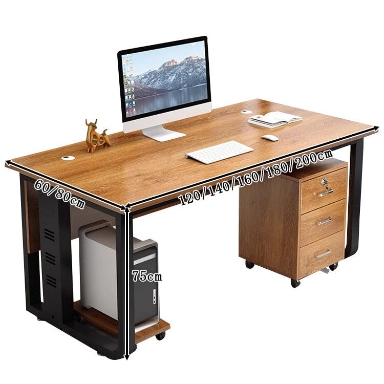 スチール脚　焼付塗装　頑丈　幕板付き　エグゼクティブデスク　社長机　社長用　広々　厚板　ブラック　ホワイト　ウォールナット　カスタマイズ可能　LBZ-T045