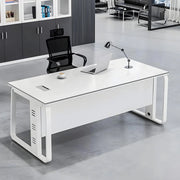 シンプルモダンなエグゼクティブデスク（パーティクルボード製）– 洗練されたデザインと優れた耐久性