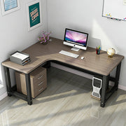 L字型オフィスデスク｜木目調天板・収納引き出し付き・パソコン対応・在宅勤務向け作業デスク