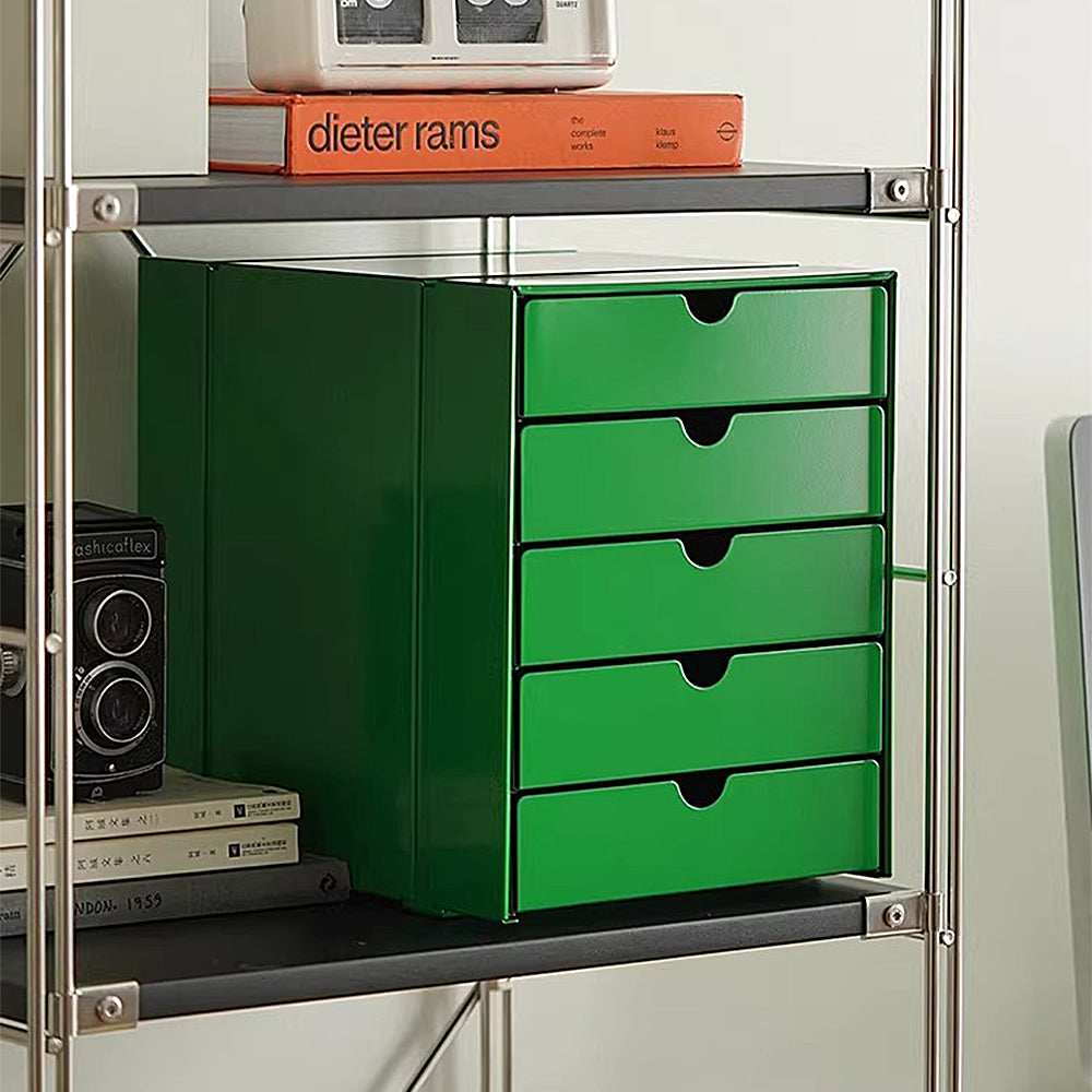 モダン多段キャビネット｜亜鉛メッキ金属板・マグネット着脱式｜5 段 / 10 段選択可能