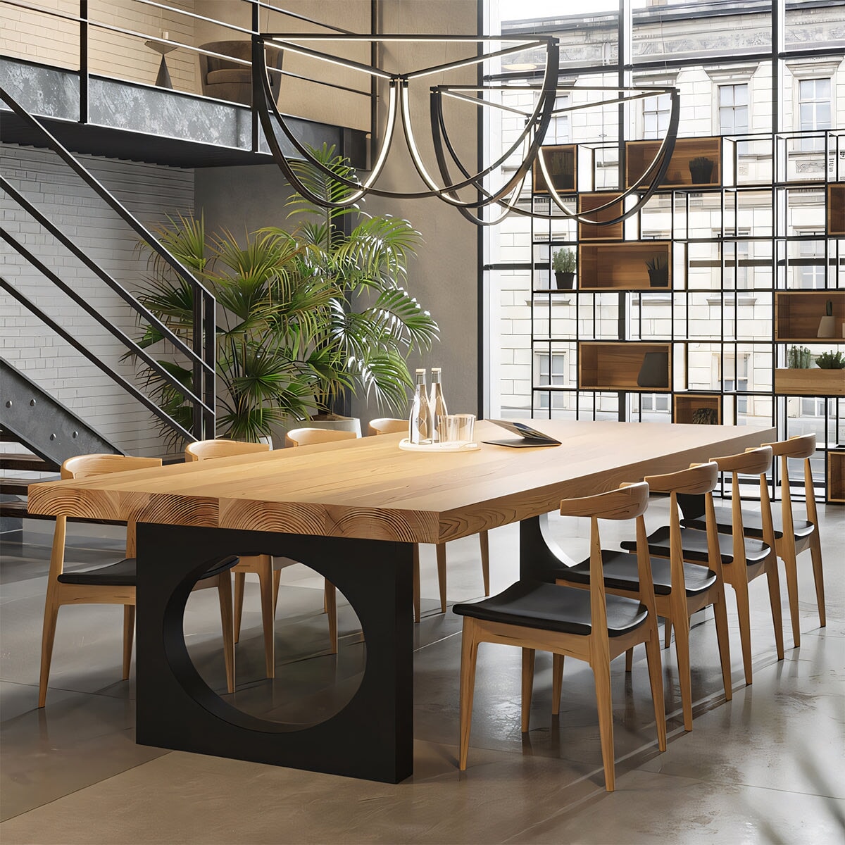 無臭　艶あり　高耐荷重　エコペンキ　ミーティングテーブル　作業台　受付　会議テーブル　作業机　癒し　シンプル　うづくり　カスタマイズ可能　HYZ-T023　