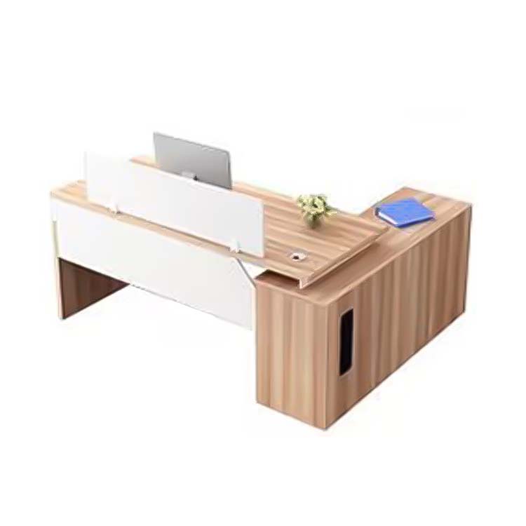 デスク　オフィスデスク　サイドキャビネット　分類収納　錠付き　幕板付き　シンプルデザイン 