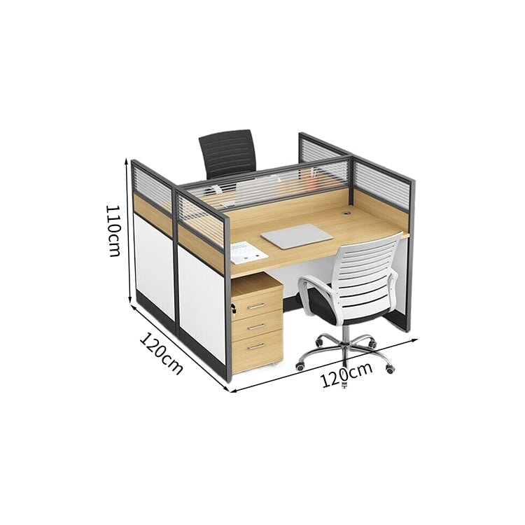 デスク　オフィスデスク　ワークデスク　キャビネット付き　シリンダー錠付き　木目調　配線穴付き　組み合わせ自由　シンプル　ホワイト　ウォールナット　BGZ-K-006     