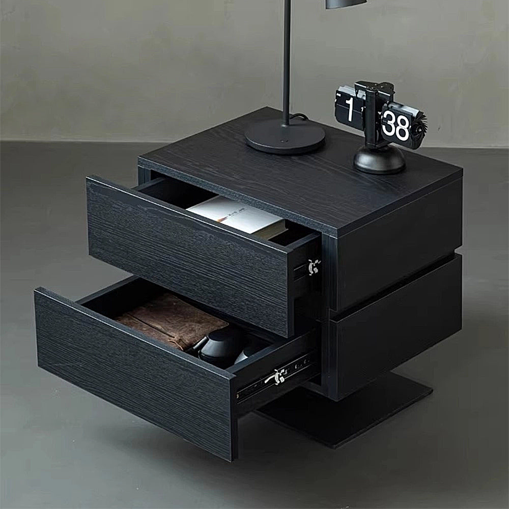 洗練されたモジュラー収納ナイトテーブル｜大容量引き出し・静音スライド｜多色展開インテリア家具