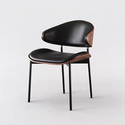 イタリアンモダン餐椅｜厚手天然木・高密度ウレタンフォーム｜耐荷重 180KG