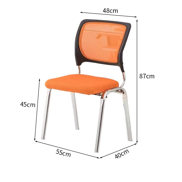 Ｓ形状　背もたれ　メッシュ　通気性　スチールフレーム　安定感　チェア　オフィスチェア　シンプル　ミニマル　快適　爽やか　ブラック　BGY-K-041