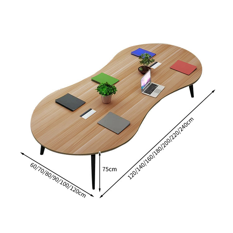安全無臭　ミーティングテーブル　大型会議テーブル　オフィスデスク　ナチュラル　カスタマイズ可能　HYZ-T004　