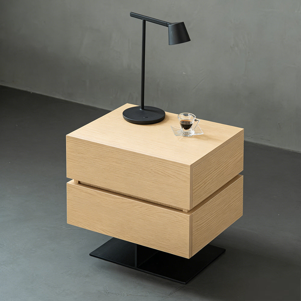 洗練されたモジュラー収納ナイトテーブル｜大容量引き出し・静音スライド｜多色展開インテリア家具