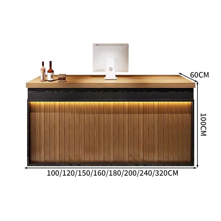 カスタマイズ　受付カウンター　JDT-089 logo付き  