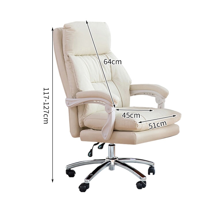 昇降回転式　リクライニング　二重クッション　ＰＵレザー　チェア　オフィスチェア　シリコンフィル　高反発ウレタン　柔らか　快適　心地よい　BGY-C007