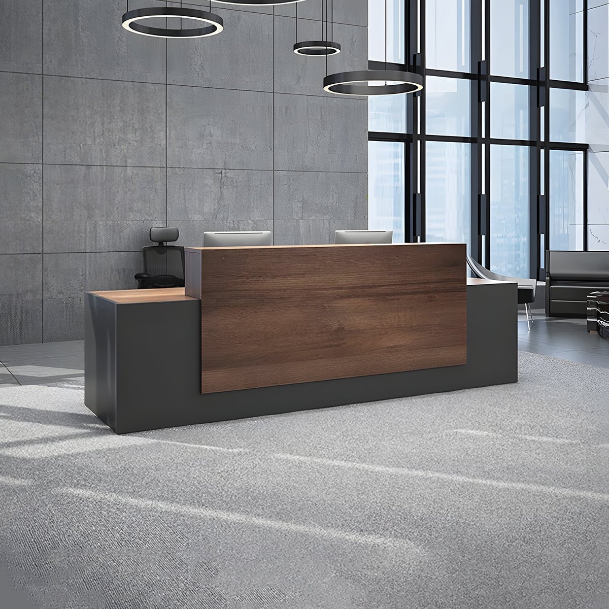 受付カウンター　ハイカウンター　カウンターテーブル　エントランス受付　オフィス受付　キャビネット　シンプル　カスタマイズ可能　JDT-081  