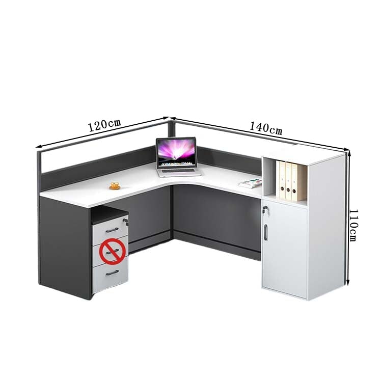 オフィスデスク　ワークデスク　事務用デスク　パソコンデスク　デスク　トップパネル　サイドキャビネット　大容量収納　ホワイト　カスタマイズ可能　BGZ-209 