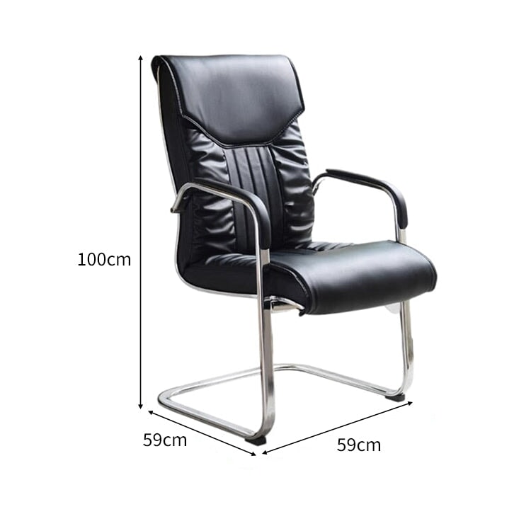 ラテックス　クッション　柔らか　人間工学　ＰＵレザー　スチールフレーム　ループ脚　チェア　オフィスチェア　シンプル　快適　BGY-C011　 