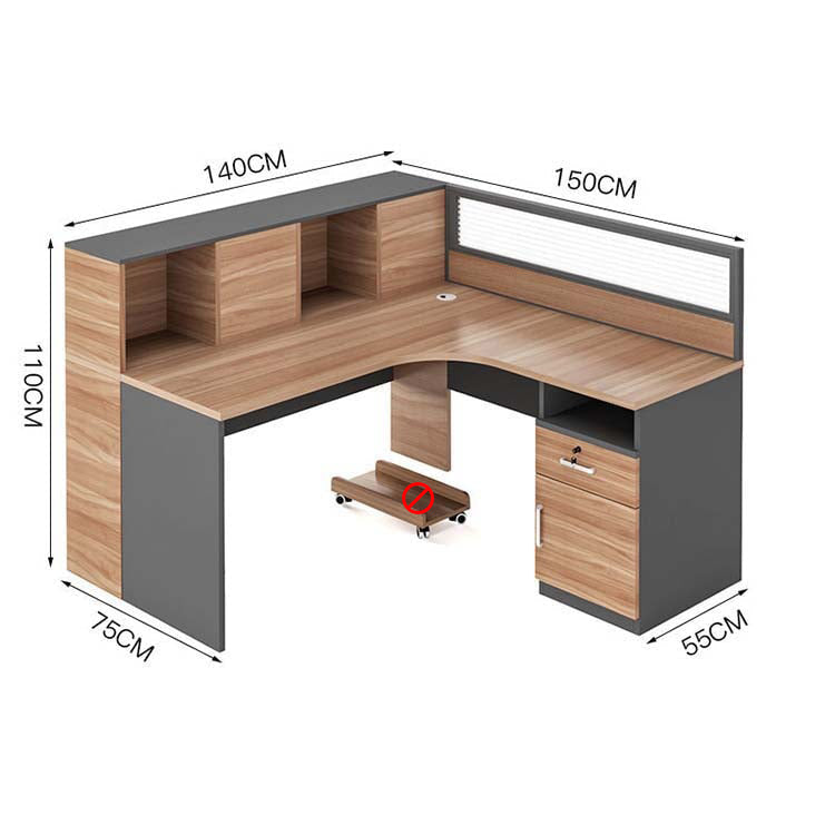 L字型収納デスク｜キャビネット＆配線孔付き × 大容量ラック × カスタマイズ対応
