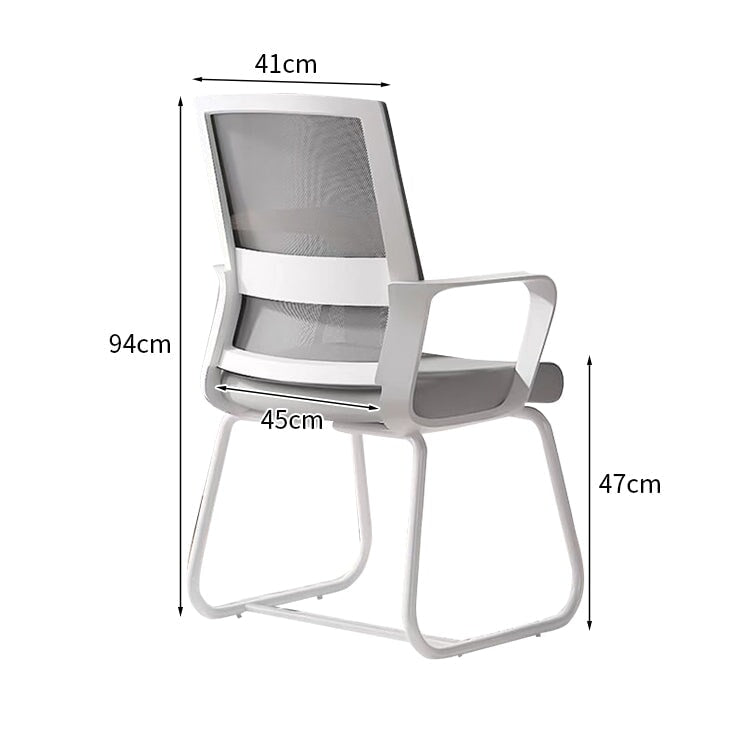 人間工学　フィット感　ループ脚　安定性　耐荷重　高密度ウレタン　柔らか　オフィスチュエア　チェア　椅子　シンプル　ミニマル　ホワイト　ブラック　BGY-K-042　 