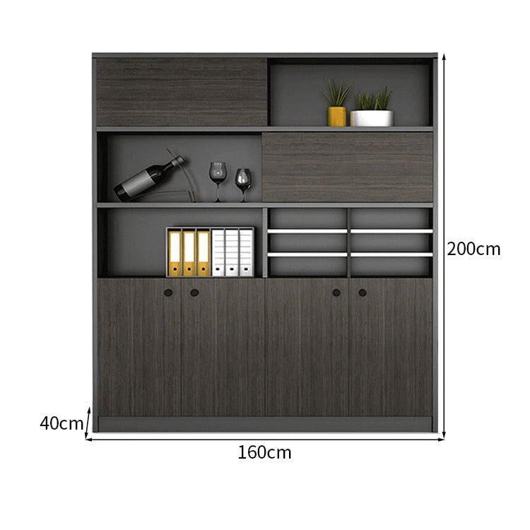 組み合わせ可能　引き戸　扉付き収納　オープン収納　衣類収納　分類収納　多目的　収納キャビネット　キャビネット　収納棚　木目調　落ち着き　大容量　ブラック　カスタマイズ可能　