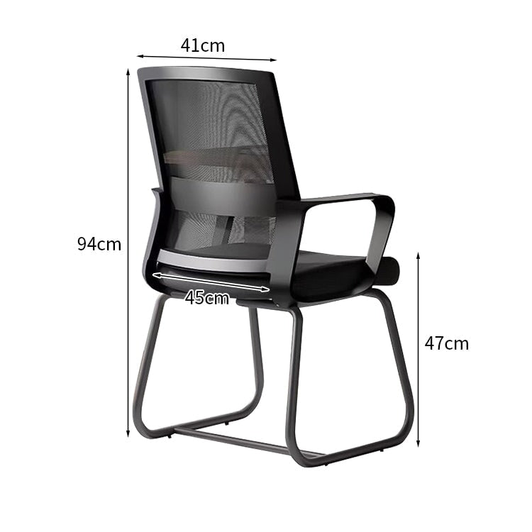 人間工学　フィット感　ループ脚　安定性　耐荷重　高密度ウレタン　柔らか　オフィスチュエア　チェア　椅子　シンプル　ミニマル　ホワイト　ブラック　BGY-K-042　 