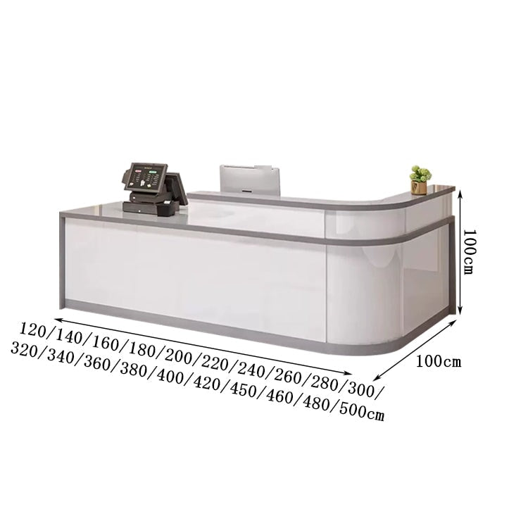 ハイカウンター　受付　受付カウンター　レジカウンター　応接用　機能的　収納　キャビネット　引き出し　鏡面仕上げ　エコ板材　ＬＥＤライト　丸み　仕切り板　上質　高級感　カスタマイズ可能　JDT-K080  