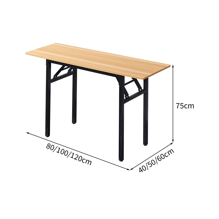 デスク　多用途デスク　研修用デスク　勉強机　木目調　折り畳み式　アジャスター付き　収納棚付き　人間工学　コンパクト　シンプル　ホワイト　ナチュラル　BGZ-K-008　  