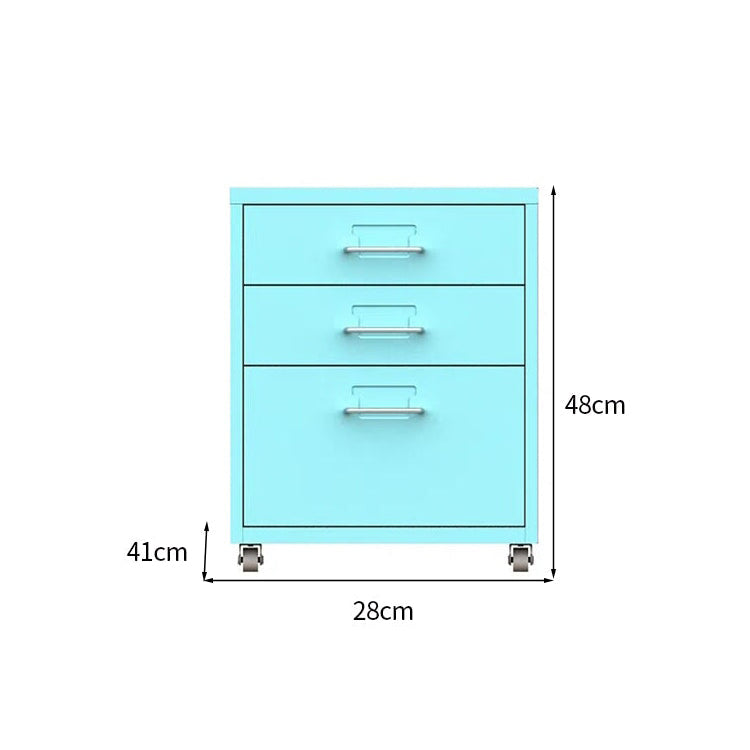 スチールチェストキャビネット｜キャスター付き カードホルダー 引き出し収納