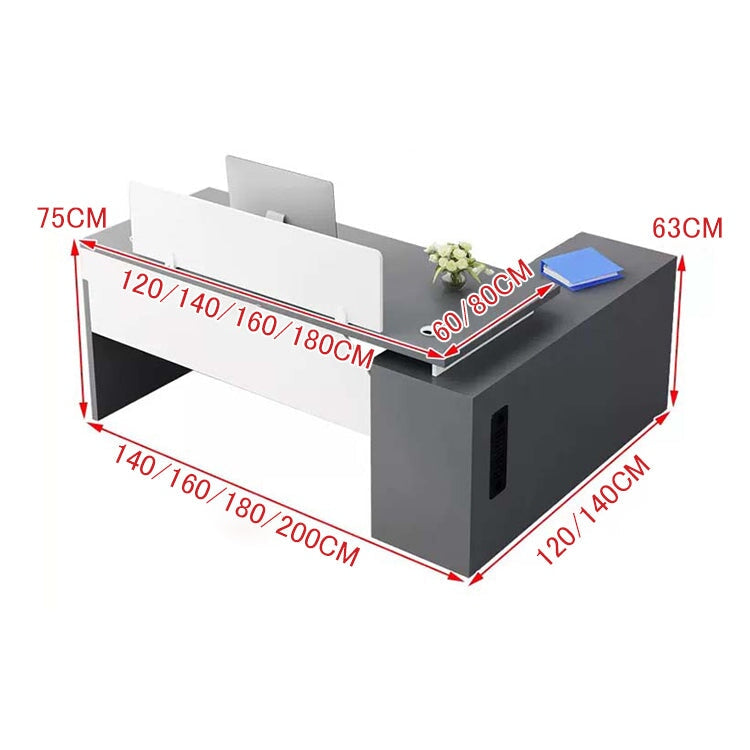 オフィスデスク　事務用デスク　ワークデスク　パソコンデスク　デスク　サイドキャビネット　幕板付き　鍵付き引き出し　PC収納　カスタマイズ可能　BGZ-160 