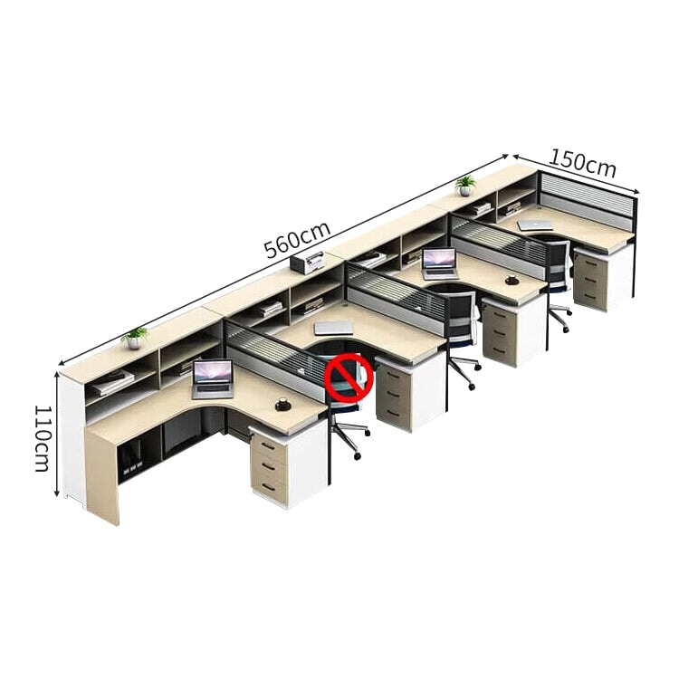 収納棚　キャビネット　防音パーティション　エコ板材　Ｌ字型　デスク　オフィスデスク　ワークデスク　実用　機能的　洗練　カスタマイズ可能　BGZ-C030