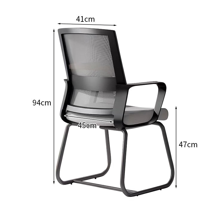 人間工学　フィット感　ループ脚　安定性　耐荷重　高密度ウレタン　柔らか　オフィスチュエア　チェア　椅子　シンプル　ミニマル　ホワイト　ブラック　BGY-K-042　 