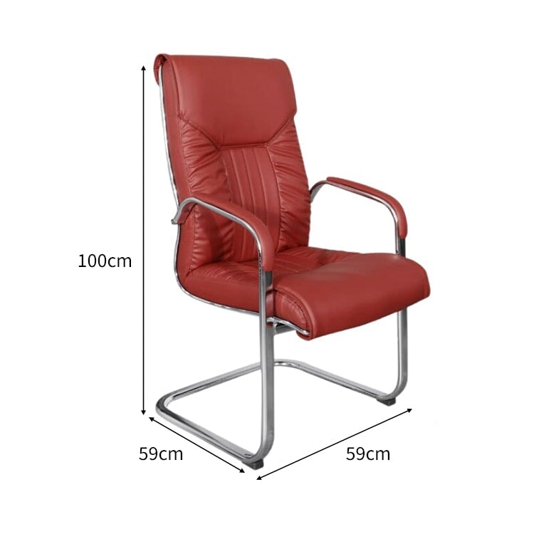 ラテックス　クッション　柔らか　人間工学　ＰＵレザー　スチールフレーム　ループ脚　チェア　オフィスチェア　シンプル　快適　BGY-C011　 