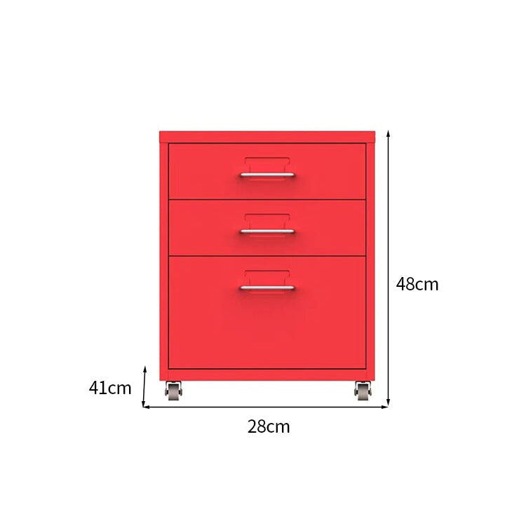 スチールチェストキャビネット｜キャスター付き カードホルダー 引き出し収納